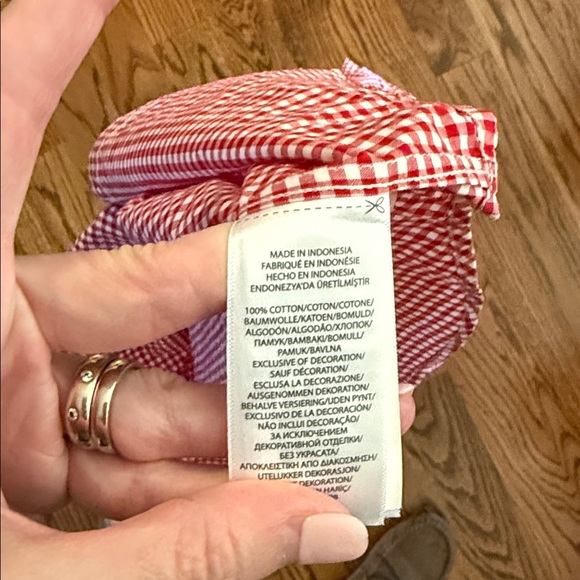 Ralph Lauren boys oxford shirt red/white gingham sizes small, medium & large - Picture 8 of 9